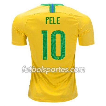 Camisetas Brasil Pele 10 Primera Equipacion Mundial 2018